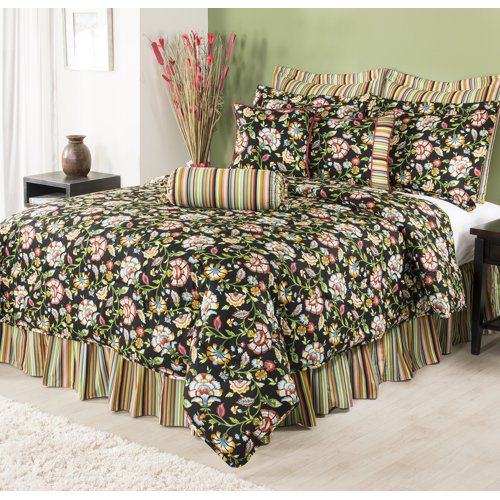 August Grove® Sutphin Cotton Floral Comforter Set Wayfair